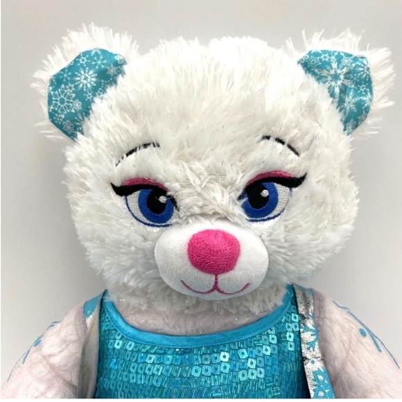 Build a bear - Anna and Elsa Plush Bear Set with Dresses - White and Purple - Picture 4 of 12